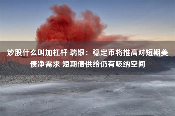 炒股什么叫加杠杆 瑞银：稳定币将推高对短期美债净需求 短期债供给仍有吸纳空间